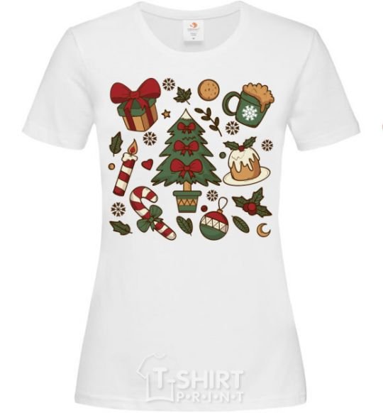 Women's T-shirt New Year's Eve set White фото