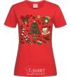 Women's T-shirt New Year's Eve set red фото