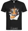 Men's T-Shirt The tiger is watching black фото