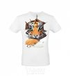 Men's T-Shirt The tiger is watching White фото