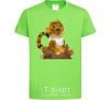 Kids T-shirt Tiger cub orchid-green фото