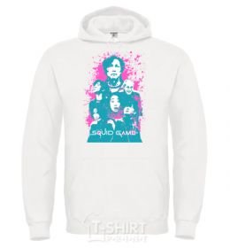 Men`s hoodie Squid game splash White фото
