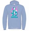 Men`s hoodie Squid game splash sky-blue фото