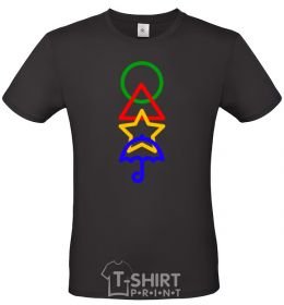 Men's T-Shirt Squid Icons Game black фото