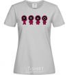 Women's T-shirt Squid Man Game grey фото