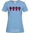 Women's T-shirt Squid Man Game sky-blue фото