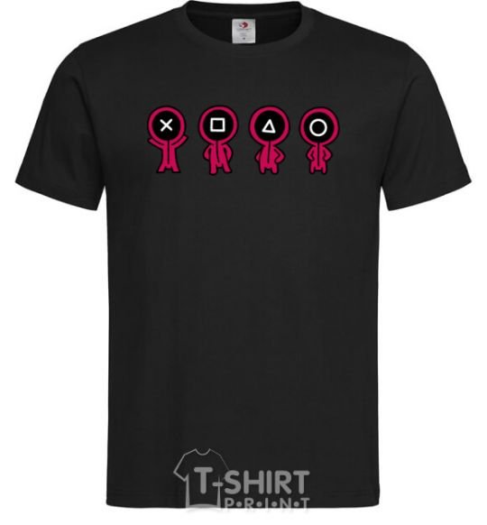 Men's T-Shirt Squid Man Game black фото