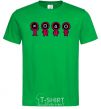 Мужская футболка Игра в кальмара человечки Зеленый фото
