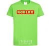 Kids T-shirt Roblox logo orchid-green фото