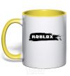 Mug with a colored handle roblox paint yellow фото