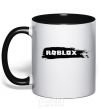 Mug with a colored handle roblox paint black фото