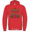 Men`s hoodie Сraftmas bright-red фото