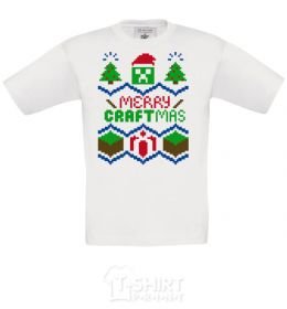 Kids T-shirt Сraftmas White фото