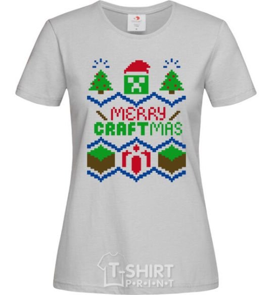 Women's T-shirt Сraftmas grey фото