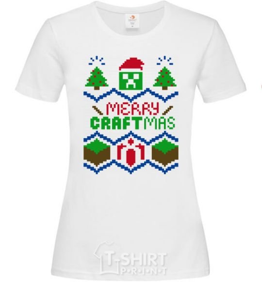 Women's T-shirt Сraftmas White фото