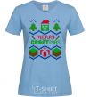 Women's T-shirt Сraftmas sky-blue фото