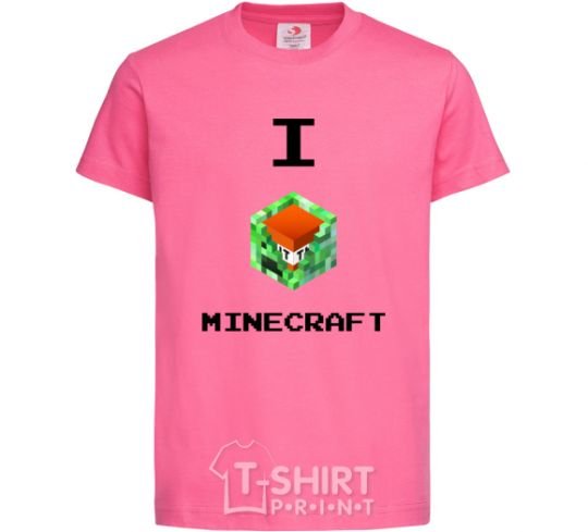 Kids T-shirt I tnt minecraft heliconia фото