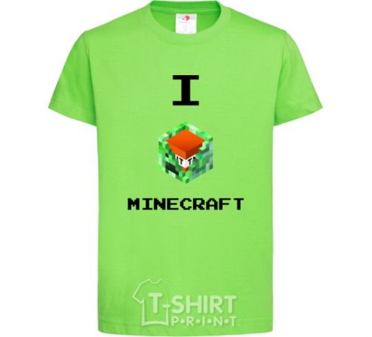 Kids T-shirt I tnt minecraft orchid-green фото