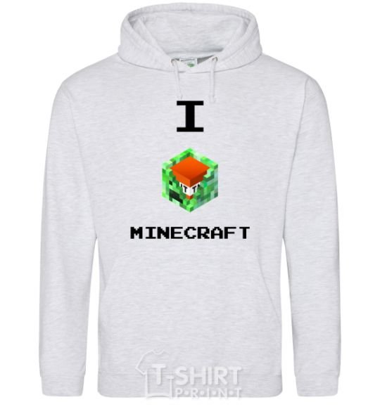 Men`s hoodie I tnt minecraft sport-grey фото