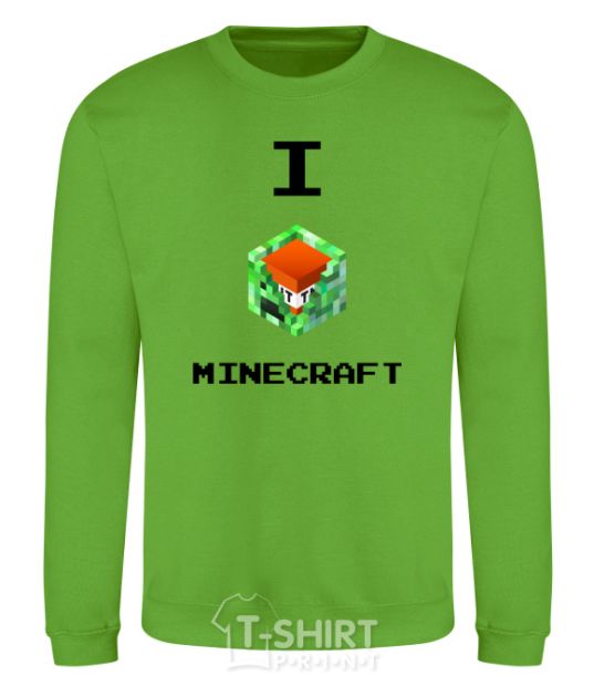 Sweatshirt I tnt minecraft orchid-green фото