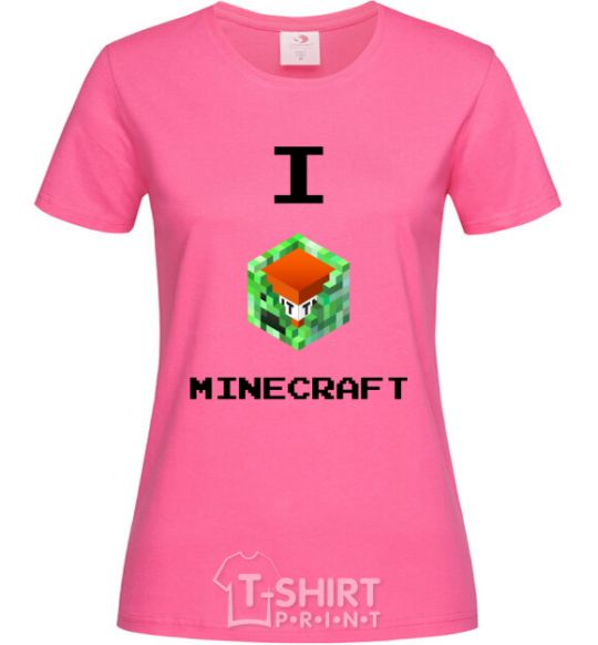 Women's T-shirt I tnt minecraft heliconia фото