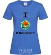 Women's T-shirt I tnt minecraft royal-blue фото