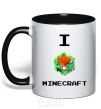 Mug with a colored handle I tnt minecraft black фото