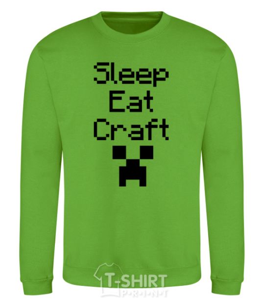 Sweatshirt Sleep eat craft orchid-green фото