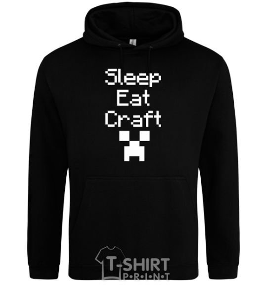 Men`s hoodie Sleep eat craft black фото