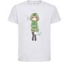 Kids T-shirt Creeper anime minecraft White фото