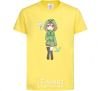 Kids T-shirt Creeper anime minecraft cornsilk фото