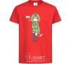 Детская футболка Крипер аниме майнкрафт Красный фото