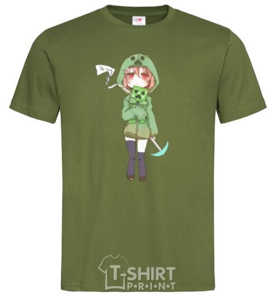 Men's T-Shirt Creeper anime minecraft millennial-khaki фото