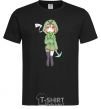 Men's T-Shirt Creeper anime minecraft black фото