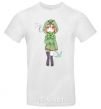 Men's T-Shirt Creeper anime minecraft White фото