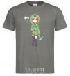 Men's T-Shirt Creeper anime minecraft dark-grey фото