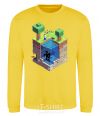 Sweatshirt Minecraft world yellow фото