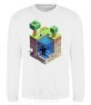 Sweatshirt Minecraft world White фото