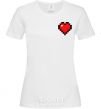 Women's T-shirt Minecraft heart White фото