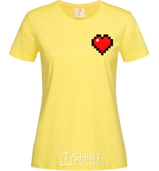 Women's T-shirt Minecraft heart cornsilk фото