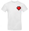 Мужская футболка Майнкрафт сердце Белый фото