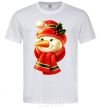 Мужская футболка Снеговик новогодний Белый фото
