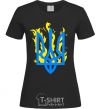 Women's T-shirt A coat of arms with fire black фото