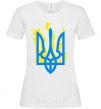 Women's T-shirt A coat of arms with fire White фото