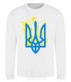 Sweatshirt A coat of arms with fire White фото