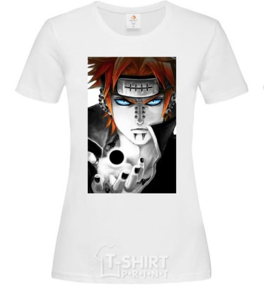 Women's T-shirt Anime Payne Naruto White фото