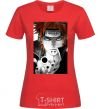 Women's T-shirt Anime Payne Naruto red фото