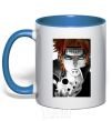 Mug with a colored handle Anime Payne Naruto royal-blue фото