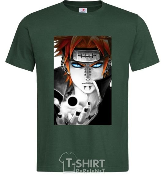 Men's T-Shirt Anime Payne Naruto bottle-green фото