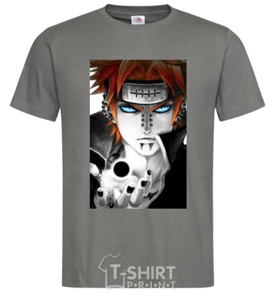 Men's T-Shirt Anime Payne Naruto dark-grey фото